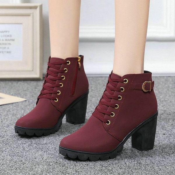 boots large size 35-41 2021 fashion ankle women's autumn wine red shoes woman high heels ladies mature solid buckle boot, Black
boots large size 35-41 2021 fashion ankle women's autumn wine red shoes woman high heels ladies mature solid buckle boot, Black