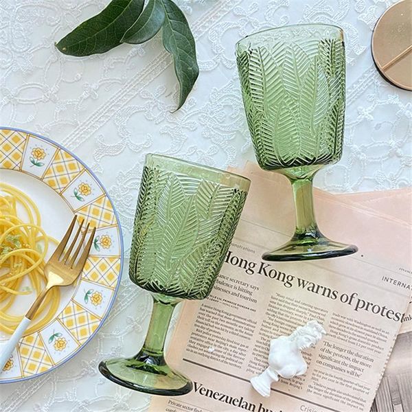 wine glasses european style creative transparent retro glass leaf embossed goblet vintage red whiskey cocktail cup bar drinkware
wine glasses european style creative transparent retro glass leaf embossed goblet vintage red whiskey cocktail cup bar drinkware