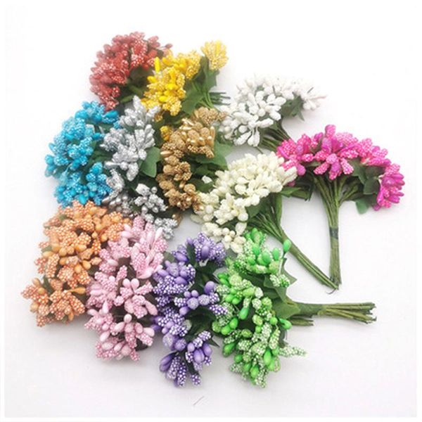 decorative flowers & wreaths 144pcs/lot mini artificial stamen bud bouquet leaf flower for home garden wedding car corsage decoration box cr
decorative flowers & wreaths 144pcs/lot mini artificial stamen bud bouquet leaf flower for home garden wedding car corsage decoration box cr