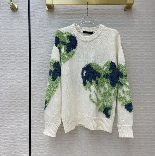 women's sweaters 2021 spring fashion heart earth jacquard loose knitted brand design women o-neck long sleeve wool pullover sweater s11, White;black
women's sweaters 2021 spring fashion heart earth jacquard loose knitted brand design women o-neck long sleeve wool pullover sweater s11, White;black