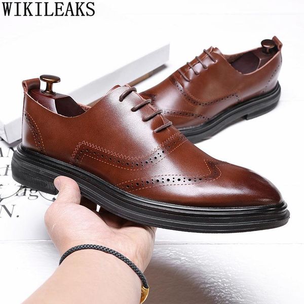 oxford shoes for men genuine leather business suit wedding dress formal official brown chaussures, Black
oxford shoes for men genuine leather business suit wedding dress formal official brown chaussures, Black