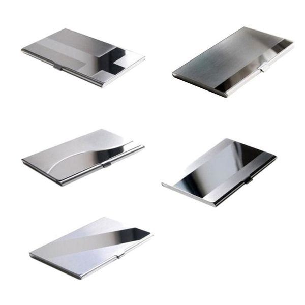 card holders waterproof stainless steel silver aluminium metal case box business men id name holder cover cardcase, Brown;gray
card holders waterproof stainless steel silver aluminium metal case box business men id name holder cover cardcase, Brown;gray