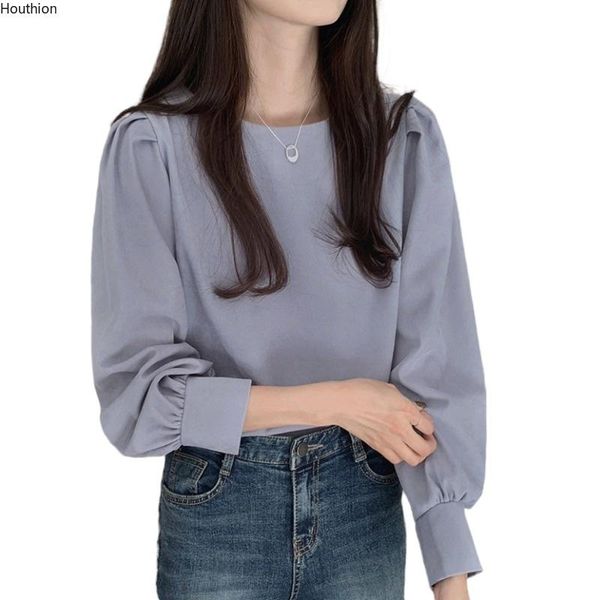 women's blouses & shirts korean version the casual fashion loose all-match solid color round neck long sleeve blouse plus size, White
women's blouses & shirts korean version the casual fashion loose all-match solid color round neck long sleeve blouse plus size, White