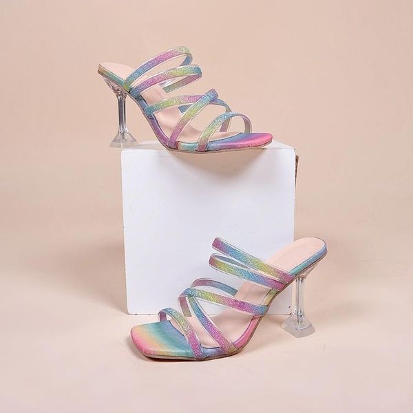 sandals fashion summer pvc sequins bling open toed high heels women slides heel slippers pumps 9cm sandalias de mujer, Black
sandals fashion summer pvc sequins bling open toed high heels women slides heel slippers pumps 9cm sandalias de mujer, Black