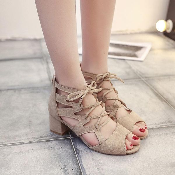 summer women sandals suede chunky mid heel comfort leisure woman shoe crossover strap fish mouth female sandala, Black
summer women sandals suede chunky mid heel comfort leisure woman shoe crossover strap fish mouth female sandala, Black