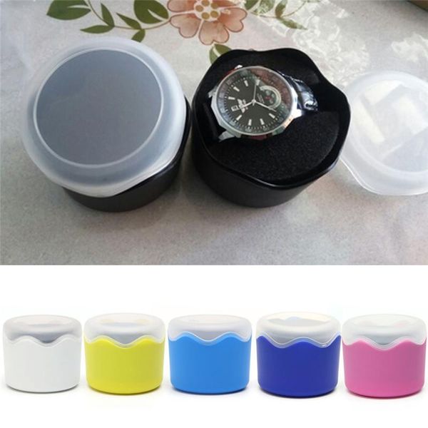 watch boxes & cases candy color wristwatch storage case plastic single box with sponge, Black;blue
watch boxes & cases candy color wristwatch storage case plastic single box with sponge, Black;blue