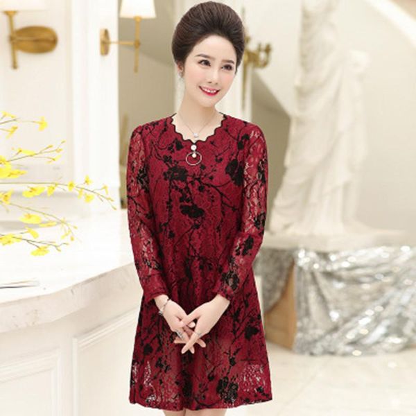 casual dresses lace long sleeve t-shirt 2021 spring middle old age mother plus size women printed bottoming shirt pullovers rb135, Black;gray
casual dresses lace long sleeve t-shirt 2021 spring middle old age mother plus size women printed bottoming shirt pullovers rb135, Black;gray