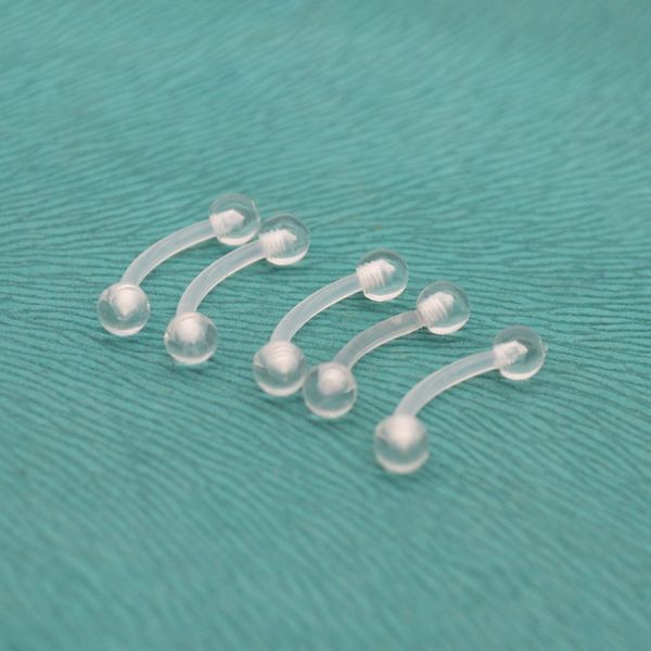 eyebrow rings curved transparent bioflex clear acrylic bio 6mm 8mm 10mm 16g fashion body piercing jewellery, Silver
eyebrow rings curved transparent bioflex clear acrylic bio 6mm 8mm 10mm 16g fashion body piercing jewellery, Silver