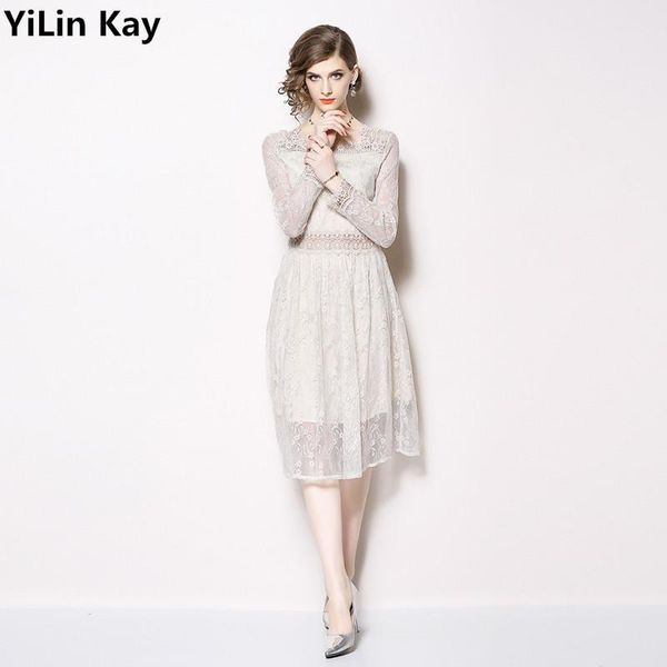 casual dresses yilin kay 2021 arrival high-end self portrait women runway white lace dress autumn full sleeve slim, Black;gray
casual dresses yilin kay 2021 arrival high-end self portrait women runway white lace dress autumn full sleeve slim, Black;gray