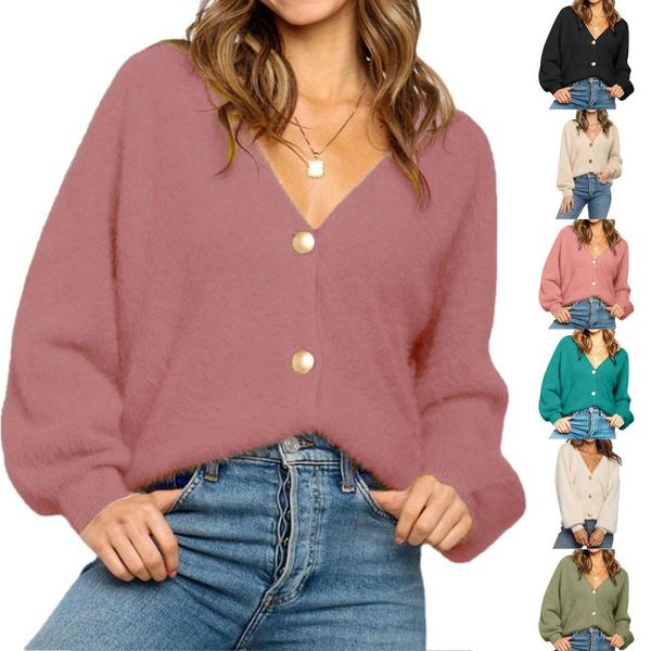 women's knits & tees y2k autumn/winter fleece warm long sleeve cardigan sweater fashion casual v-neck button elastic knitted jacket, White
women's knits & tees y2k autumn/winter fleece warm long sleeve cardigan sweater fashion casual v-neck button elastic knitted jacket, White