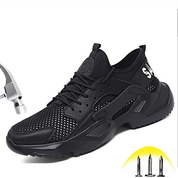 boots summer fashion sneakers mens ultra-light soft work safety shoes male mesh breathable comfortable non-slip steel toe, Black
boots summer fashion sneakers mens ultra-light soft work safety shoes male mesh breathable comfortable non-slip steel toe, Black