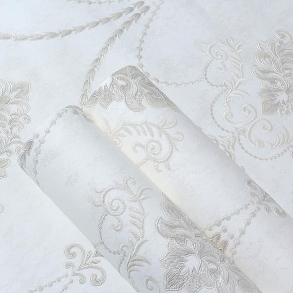wallpapers modern wallpaper white ivory classic damask home roll 3d embossed texture wall paper bedroom decoration
wallpapers modern wallpaper white ivory classic damask home roll 3d embossed texture wall paper bedroom decoration