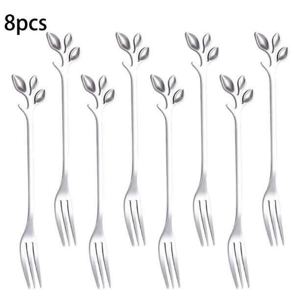 dinnerware sets 8pcs fork set dessert cake fruit mini handle stainless steel kitchen accessories with leaf shape for home party silver
dinnerware sets 8pcs fork set dessert cake fruit mini handle stainless steel kitchen accessories with leaf shape for home party silver