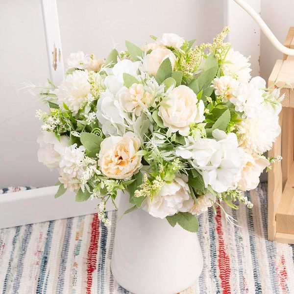 decorative flowers & wreaths hydrangea artificial peony bouquet silk ball blooming fake flower wedding centerpieces stage home table decorat
decorative flowers & wreaths hydrangea artificial peony bouquet silk ball blooming fake flower wedding centerpieces stage home table decorat