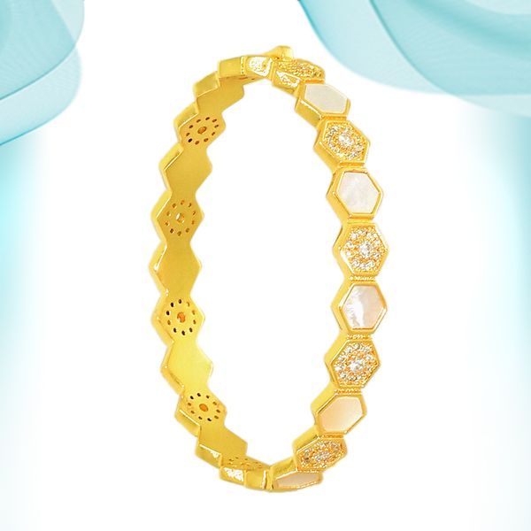 women love bracelet hexagonal full of zircon shell punk bangle wedding birthday cuff charm copper metal jewelry beautifully designed accesso, Black
women love bracelet hexagonal full of zircon shell punk bangle wedding birthday cuff charm copper metal jewelry beautifully designed accesso, Black