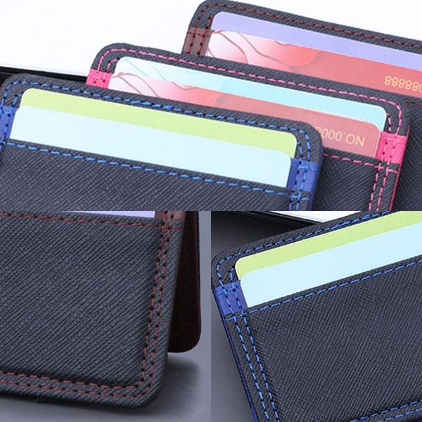 card holders brand men's leather magic wallet money clips thin clutch bus bag for women small cash holder slim man purse, Brown;gray
card holders brand men's leather magic wallet money clips thin clutch bus bag for women small cash holder slim man purse, Brown;gray