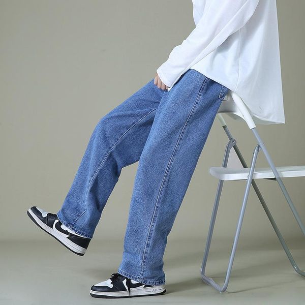 men's jeans autumn men clothing casual loose straight wide legs blue black simple youth male denim pants
men's jeans autumn men clothing casual loose straight wide legs blue black simple youth male denim pants