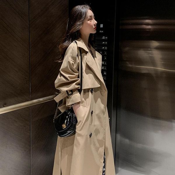 women's trench coats coat 2021 spring autumn korean style casual british petite mid-length loose khaki trenchcoat fashion, Tan;black
women's trench coats coat 2021 spring autumn korean style casual british petite mid-length loose khaki trenchcoat fashion, Tan;black