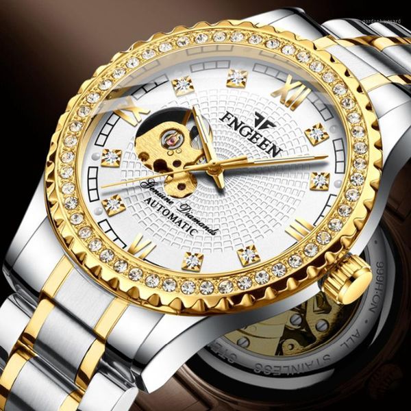 men watch automatic mechanical watches waterproof hollow skeleton male wristwatch relogio masculino wristwatches, Slivery;brown
men watch automatic mechanical watches waterproof hollow skeleton male wristwatch relogio masculino wristwatches, Slivery;brown