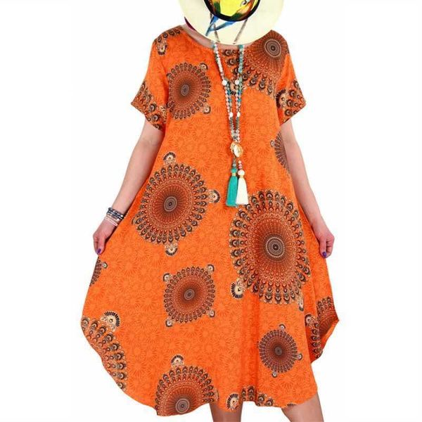 summer big circle print dress ladies casual o neck short sleeve vintage es for women plus size beach boho loose midi 210526, Black;gray
summer big circle print dress ladies casual o neck short sleeve vintage es for women plus size beach boho loose midi 210526, Black;gray