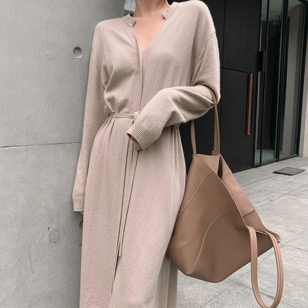 casual dresses wavsiyier loose cute oversized solid knitted vintage korean elegant autumn 2021 thick pullover winter jumper sweater dress wo, Black;gray
casual dresses wavsiyier loose cute oversized solid knitted vintage korean elegant autumn 2021 thick pullover winter jumper sweater dress wo, Black;gray