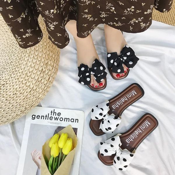 slippers flat bow women summer fashion 2021 drag wear beach shoes slip casual polka dot butterfly-knot, Black
slippers flat bow women summer fashion 2021 drag wear beach shoes slip casual polka dot butterfly-knot, Black