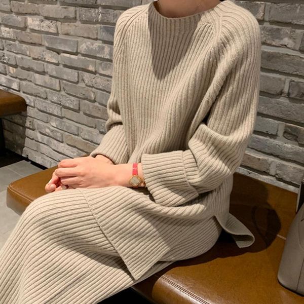 women's two piece pants knitted set warm split pullover sweater +wide leg female elegant suit 2021 autumn winter knitwear, White
women's two piece pants knitted set warm split pullover sweater +wide leg female elegant suit 2021 autumn winter knitwear, White