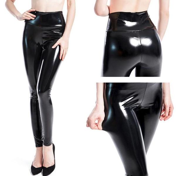 women's leggings plus size shiny leather women club casual pu pants black fitness legging high waist slim skinny latex
women's leggings plus size shiny leather women club casual pu pants black fitness legging high waist slim skinny latex