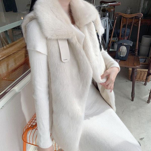 women's fur & faux slim women jacket white artificia mink velvet female vest super warm soft thicken casual short coat, Black
women's fur & faux slim women jacket white artificia mink velvet female vest super warm soft thicken casual short coat, Black