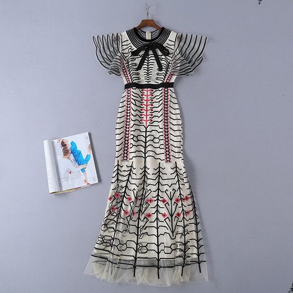 casual dresses new european and american women's dresses for spring lotus leaf sleeve heavy embroidery fashionable gauze dress v3ki, Black;gray
casual dresses new european and american women's dresses for spring lotus leaf sleeve heavy embroidery fashionable gauze dress v3ki, Black;gray