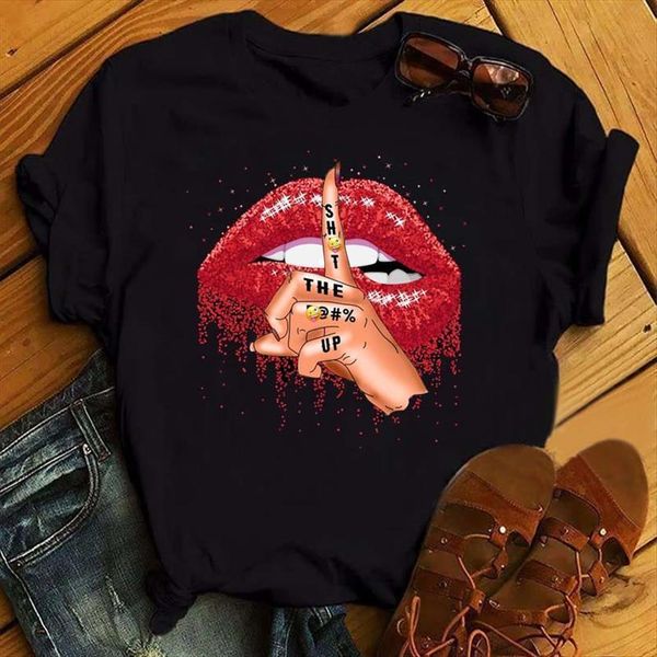 summer leopard print womens lip black plus size women short sleeved harajuku round neck clothes, White
summer leopard print womens lip black plus size women short sleeved harajuku round neck clothes, White