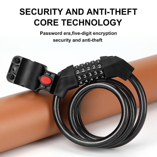bike locks lock anti-theft bicycle five-digit code portable cable chain mtb security for cycling accessories
bike locks lock anti-theft bicycle five-digit code portable cable chain mtb security for cycling accessories