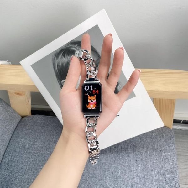 watch bands manufacturer stainless steel band for huawei smart fit metal denim chain strap hua wei wristband replacement, Black;brown
watch bands manufacturer stainless steel band for huawei smart fit metal denim chain strap hua wei wristband replacement, Black;brown