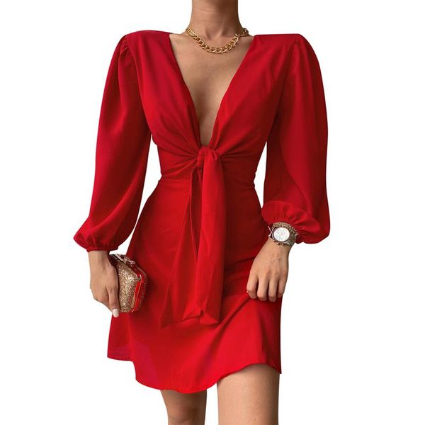casual dresses women dress long sleeve v neck pleated solid color midi street party short red clubwear, Black;gray
casual dresses women dress long sleeve v neck pleated solid color midi street party short red clubwear, Black;gray