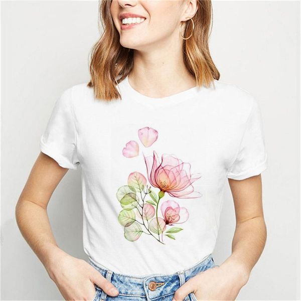 women's t-shirt women summer flower printing cute 2021 fashion clothing cartoon female tshirts clothes graphic t lady print tee, White
women's t-shirt women summer flower printing cute 2021 fashion clothing cartoon female tshirts clothes graphic t lady print tee, White