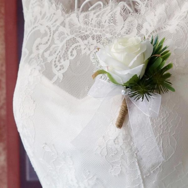 decorative flowers & wreaths boutonniere for men handmade wedding lapel pins groomsman corsages brooch bouquet suit - white rose
decorative flowers & wreaths boutonniere for men handmade wedding lapel pins groomsman corsages brooch bouquet suit - white rose