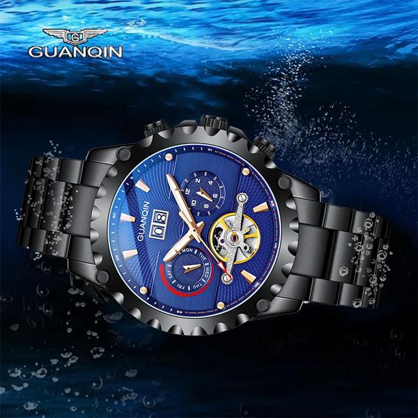 wristwatches guanqin luxury black blue mechanical automatic watch men's bracelet accessories stainless ateel sapphire waterproof, Slivery;brown
wristwatches guanqin luxury black blue mechanical automatic watch men's bracelet accessories stainless ateel sapphire waterproof, Slivery;brown
