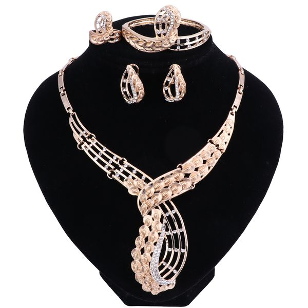 fashion african bridal wedding costume jewelry sets women gold color crystal rhinestone multi layer pendant necklace set, Black
fashion african bridal wedding costume jewelry sets women gold color crystal rhinestone multi layer pendant necklace set, Black