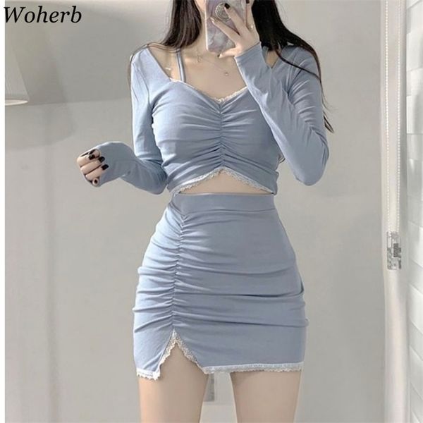 fashion suits women lace shirt crop high waist bodycon mini skirts femme roupas korean two piece sets female 4i946 210519, White
fashion suits women lace shirt crop high waist bodycon mini skirts femme roupas korean two piece sets female 4i946 210519, White