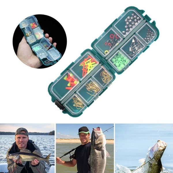 157pcs fishing accessories kit including jig hooks sinker weights swivels snaps with tackle box
157pcs fishing accessories kit including jig hooks sinker weights swivels snaps with tackle box