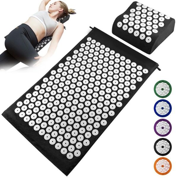 acupuncture mat pillow set acupressure cushion massage pad for full body yoga mats
acupuncture mat pillow set acupressure cushion massage pad for full body yoga mats