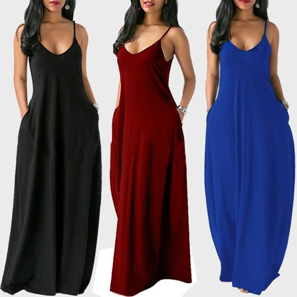 casual dresses women summer plus size maxi solid stripes dress female loose sleeveless tie dye beach party 2021, Black;gray
casual dresses women summer plus size maxi solid stripes dress female loose sleeveless tie dye beach party 2021, Black;gray