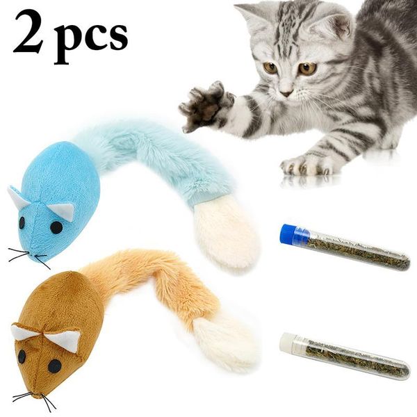 cat toys 2pcs/set chew creative cute mouse shape kitten catnip pet supplies favors random color
cat toys 2pcs/set chew creative cute mouse shape kitten catnip pet supplies favors random color