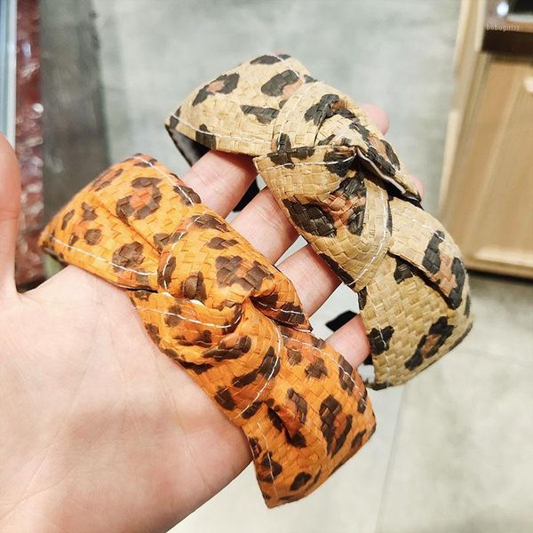 europe and america selling leopord pattern straw hair bands large rims knot headband sales-face wash acces1, Brown
europe and america selling leopord pattern straw hair bands large rims knot headband sales-face wash acces1, Brown