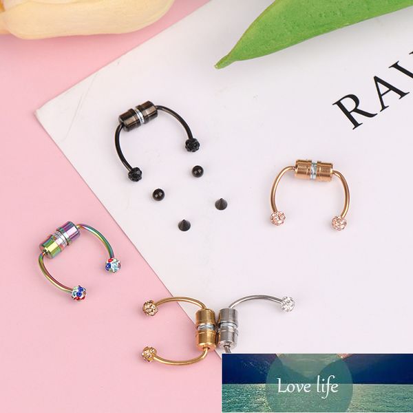 fake nose ring hoop nose septum rings stainless steel magnet nose punk fake piercing body jewelry hip hop rock ear clip jewelry, Silver
fake nose ring hoop nose septum rings stainless steel magnet nose punk fake piercing body jewelry hip hop rock ear clip jewelry, Silver
