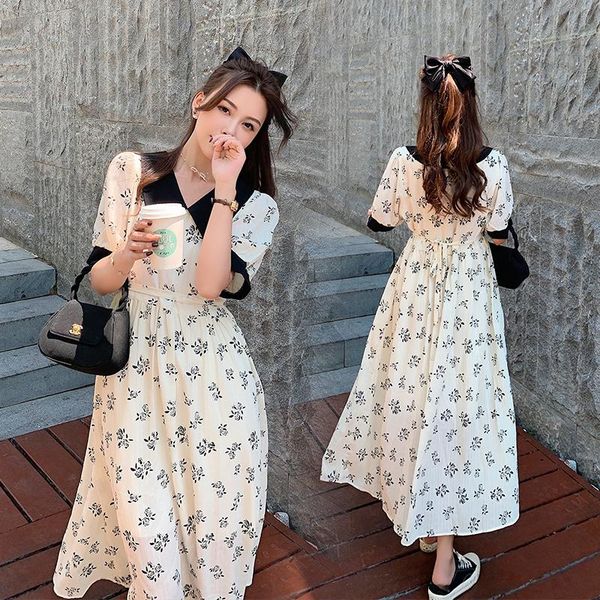 8058# summer korean fashion printed chiffon maternity long dress elegant a line loose clothes for pregnant women 4xl pregnancy dresses, White
8058# summer korean fashion printed chiffon maternity long dress elegant a line loose clothes for pregnant women 4xl pregnancy dresses, White
