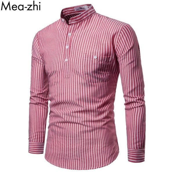 men's casual shirts shirt strip men long sleeve slim fit stand collar mens pullover pocket, White;black
men's casual shirts shirt strip men long sleeve slim fit stand collar mens pullover pocket, White;black