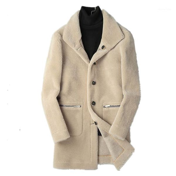 men's leather & faux 100% wool coat winter jacket men real sheep shearling fur warm coats double-side wear suede jackets l18-7203 my165, Black
men's leather & faux 100% wool coat winter jacket men real sheep shearling fur warm coats double-side wear suede jackets l18-7203 my165, Black