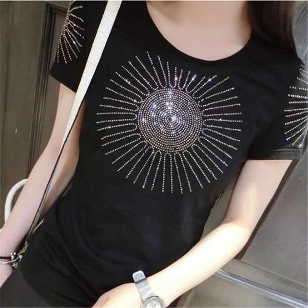 women's t-shirt diamond t-shirts poleras de mujer moda 2021 summer woman short sleeve rhinestone tshirt women plus size xxxl, White
women's t-shirt diamond t-shirts poleras de mujer moda 2021 summer woman short sleeve rhinestone tshirt women plus size xxxl, White
