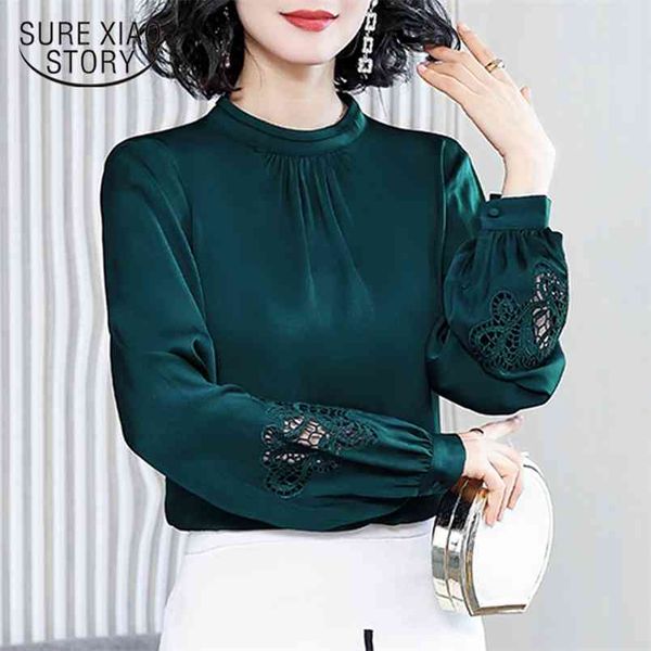 spring lantern sleeve long satin shirt fashion korean style slim mulberry silk embroidered blouse blusas 210421, White
spring lantern sleeve long satin shirt fashion korean style slim mulberry silk embroidered blouse blusas 210421, White